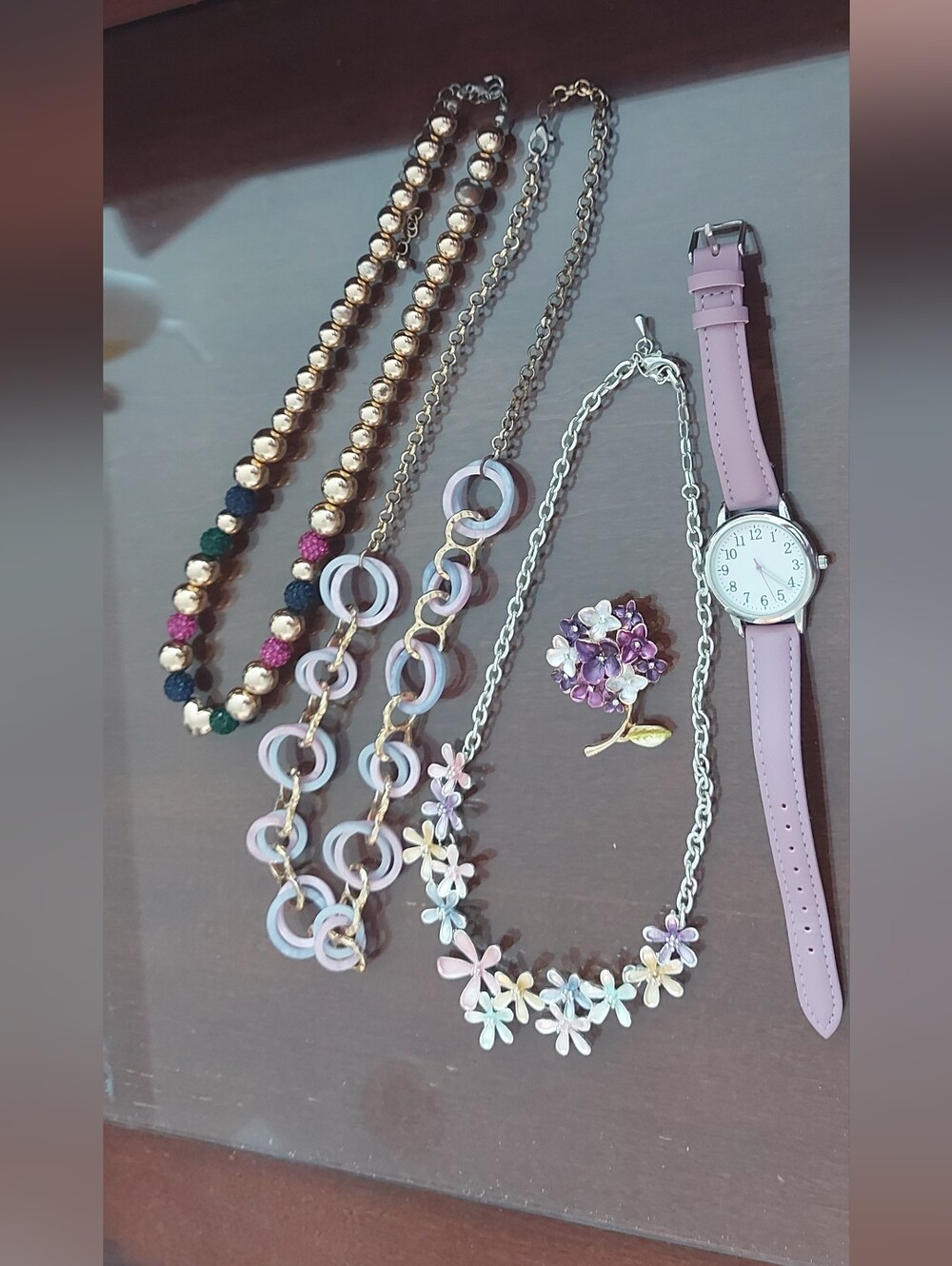 Women's Assorted Jewlery... (Watch, Necklaces, Brooch)
